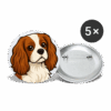 Cavalier King - Buttons small 1'' (5-pack) - Image 3