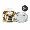 English Bulldog - Buttons small 1'' (5-pack) - Image 3