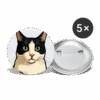 Cat - Buttons small 1'' (5-pack) - Image 3